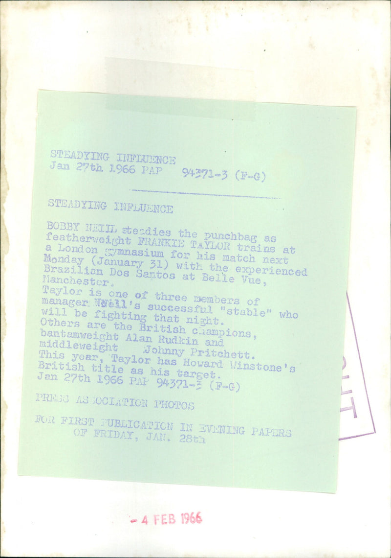 Steadying influence - Vintage Photograph