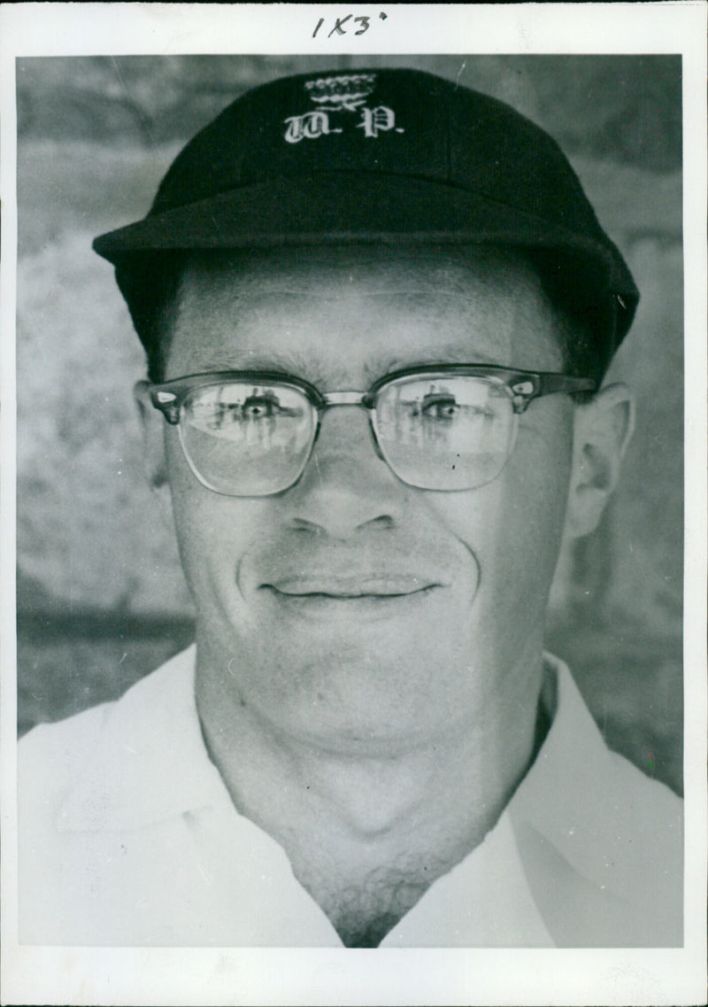 Peter van der Merwe, 27-year-old chartered accountant from Cape Town, appointed captain of the South African cricket team for their tour of England in the summer of 1965. - Vintage Photograph