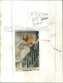 Actress Faye Dunaway finds solace in a house of ill repute in the movie "Little Big Man". - Vintage Photograph