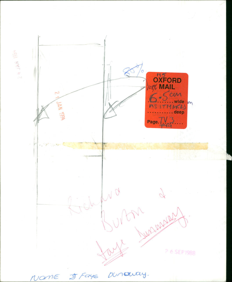 Richard Burtin, Faye Dunoway - Vintage Photograph