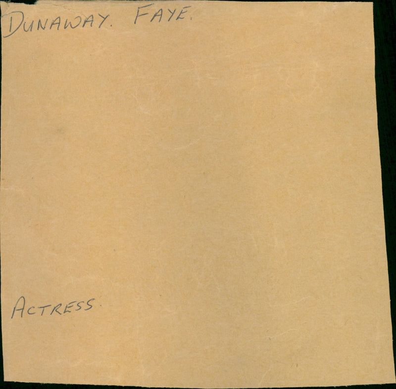 Dunaway Faye - Vintage Photograph