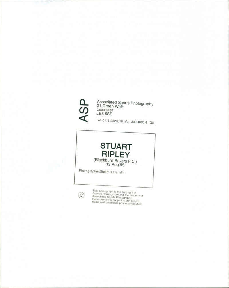 Stuart Ripley - Vintage Photograph