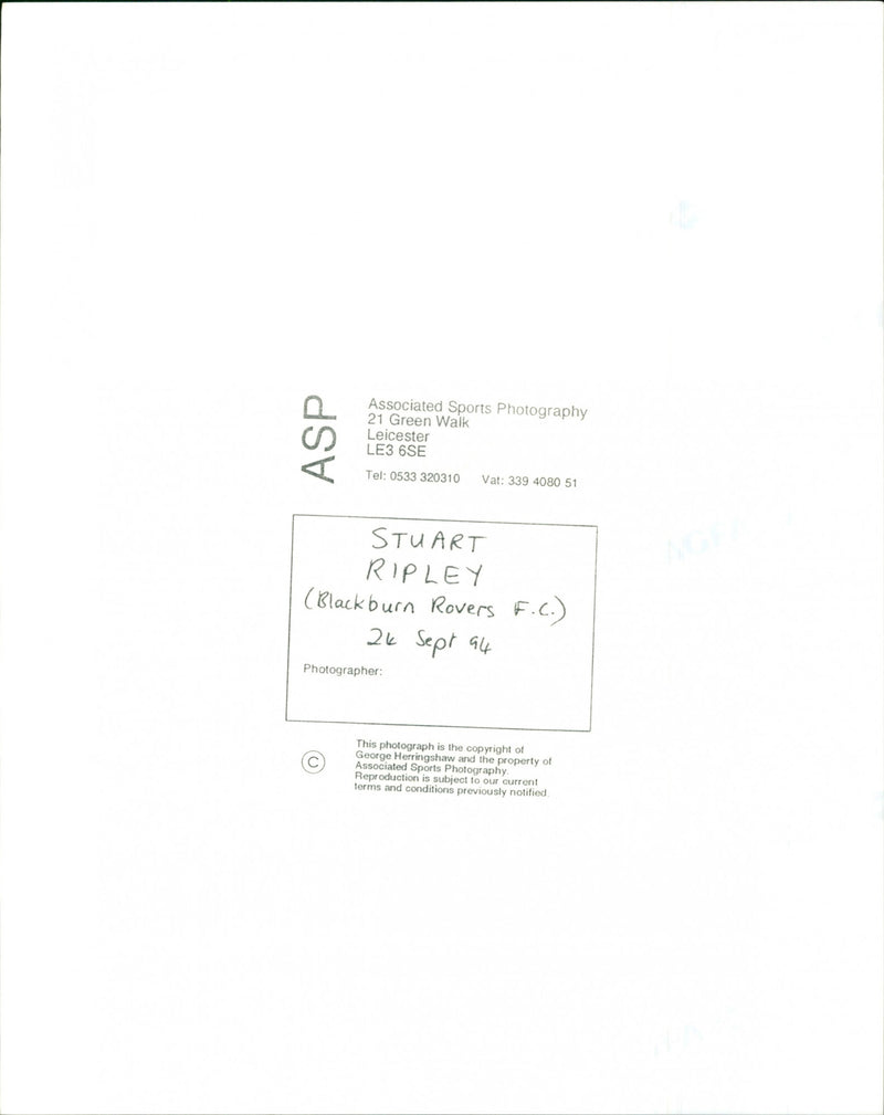 Stuart Ripley - Vintage Photograph