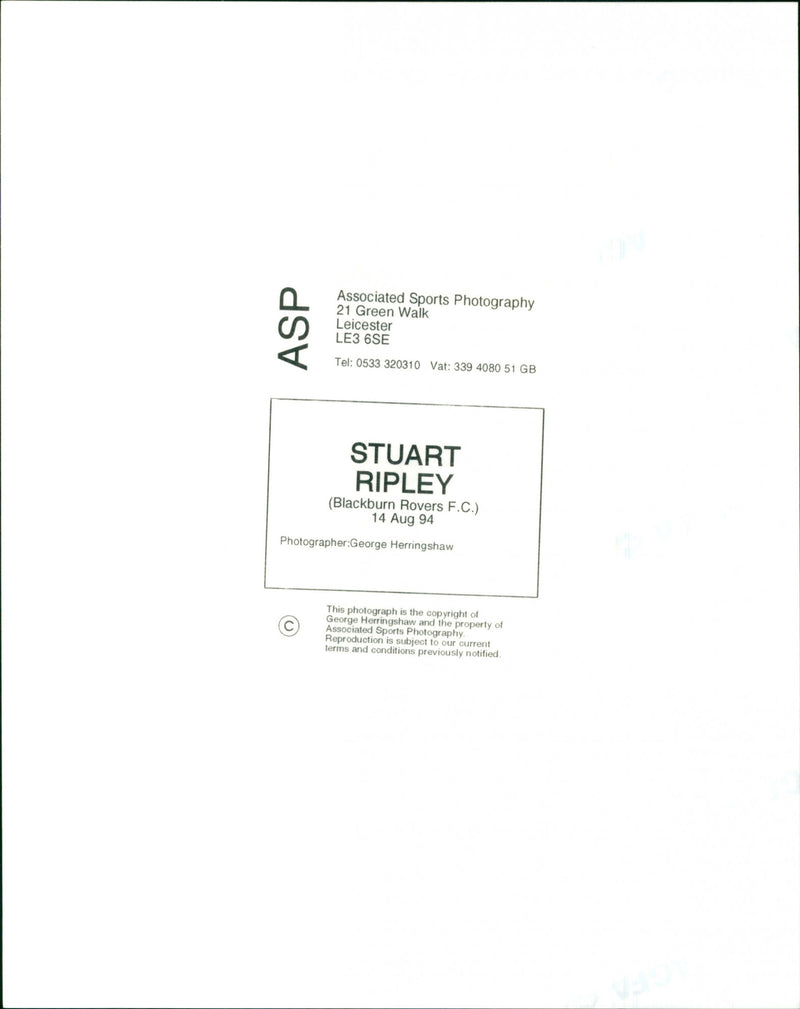 Stuart Ripley - Vintage Photograph