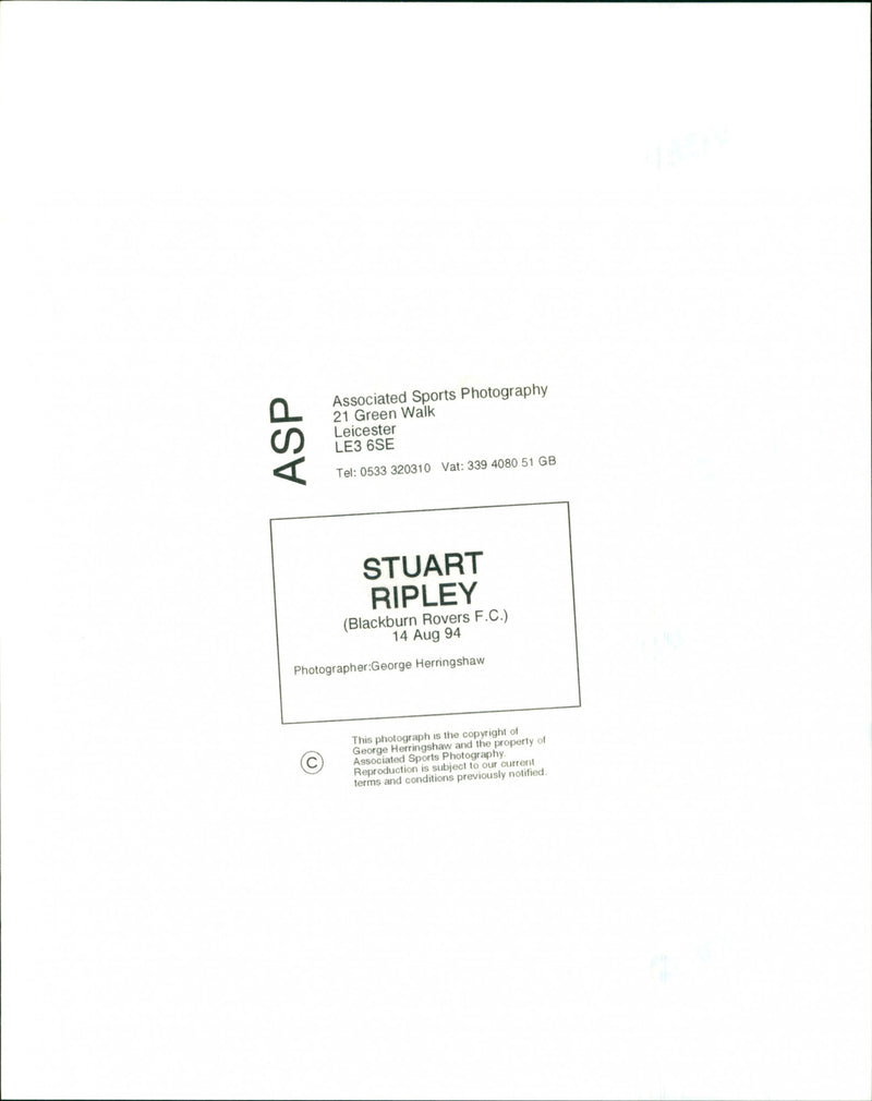 Stuart Ripley - Vintage Photograph