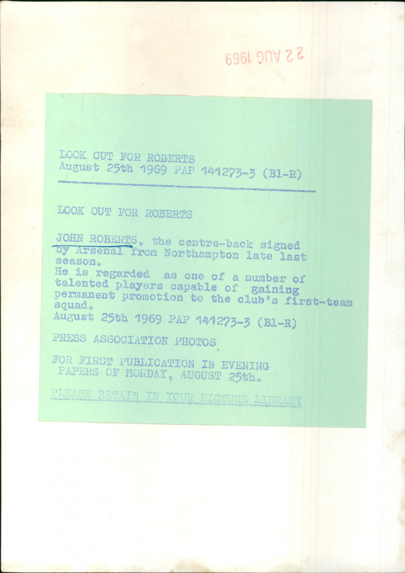 John Roberts - Vintage Photograph