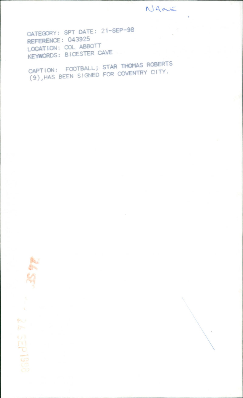 Thomas Roberts - Vintage Photograph