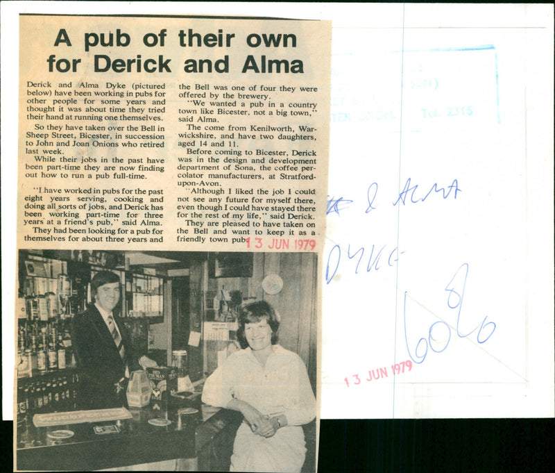 Derick and Alma Dyke - Vintage Photograph