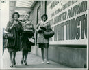 Three tiller girls - Vintage Photograph
