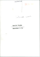 Daves Tighe - Vintage Photograph