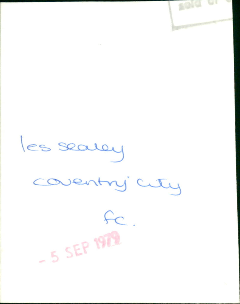 Les Sealey of Coventry city FC - Vintage Photograph