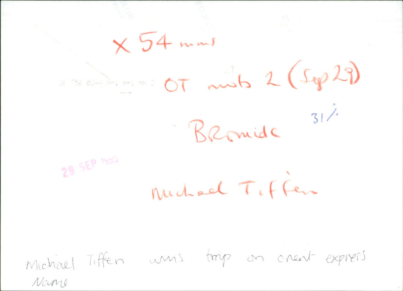 Michael Tiffen - Vintage Photograph