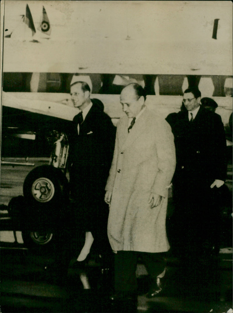 Prince Philip,Duke of Edinburgh, Ludwig Prince of Hesse, Bei Rhein, - Vintage Photograph