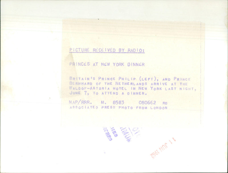 Prince Philip, Prince Bernhard - Vintage Photograph