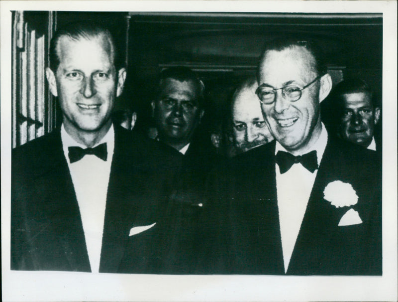 Prince Philip, Prince Bernhard - Vintage Photograph