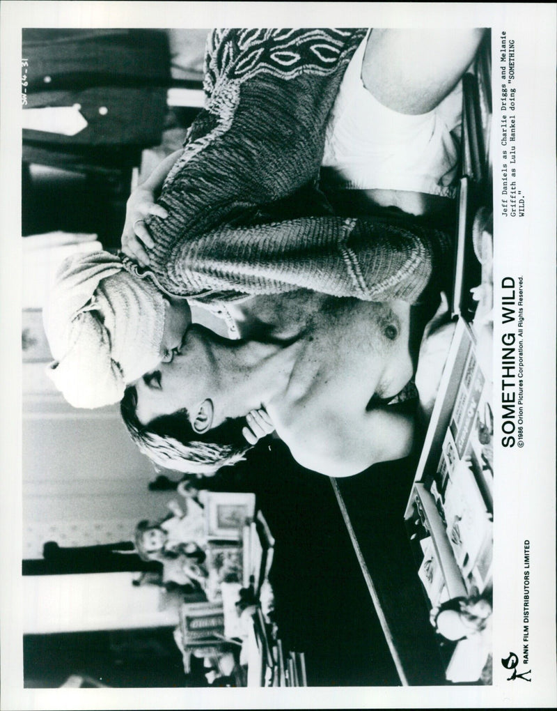 Jeff Daniels and Melanie Griffith in a scene from the 1986 movie, Something Wild. - Vintage Photograph