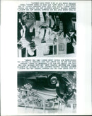 Sheriff Justice and his jilted son fail to capture Bandit in a scene from the movie "Smokey and the Bandit". - Vintage Photograph