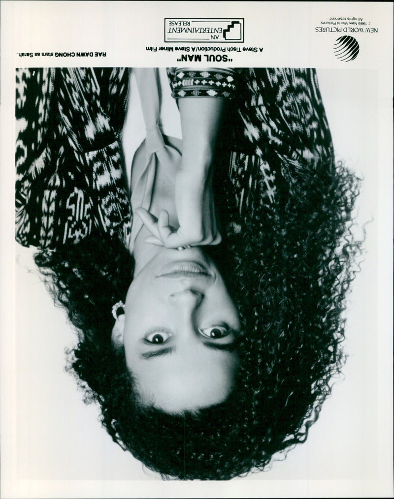Rae Dawn Chong stars in the film "Soul Man". - Vintage Photograph