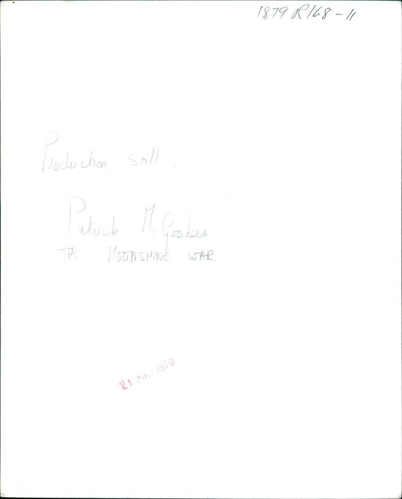 A still from the 1970 film "The Moonshine War" on location in Petuck, M. Prades. - Vintage Photograph