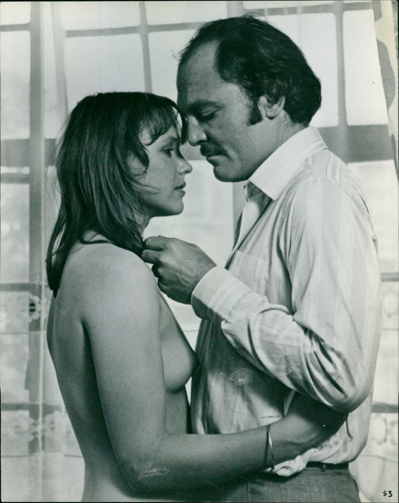 Two children watching a movie in a cinema. - Vintage Photograph