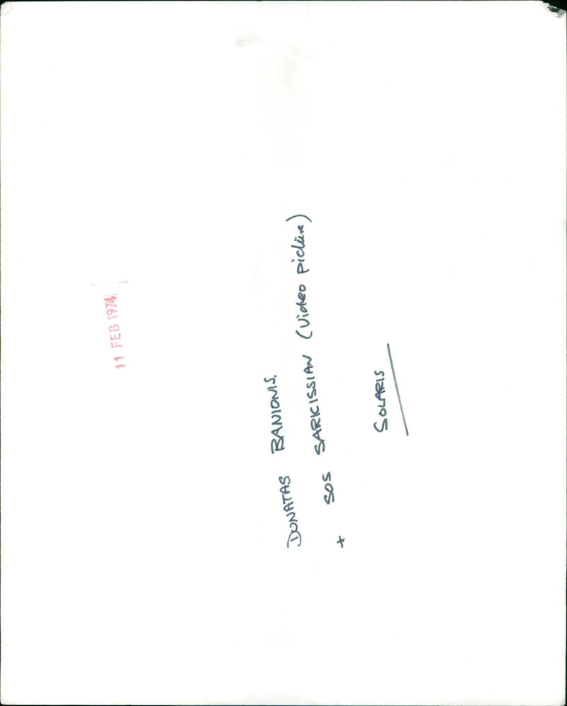 Donatas Banionis in a scene from the movie Solaris. - Vintage Photograph