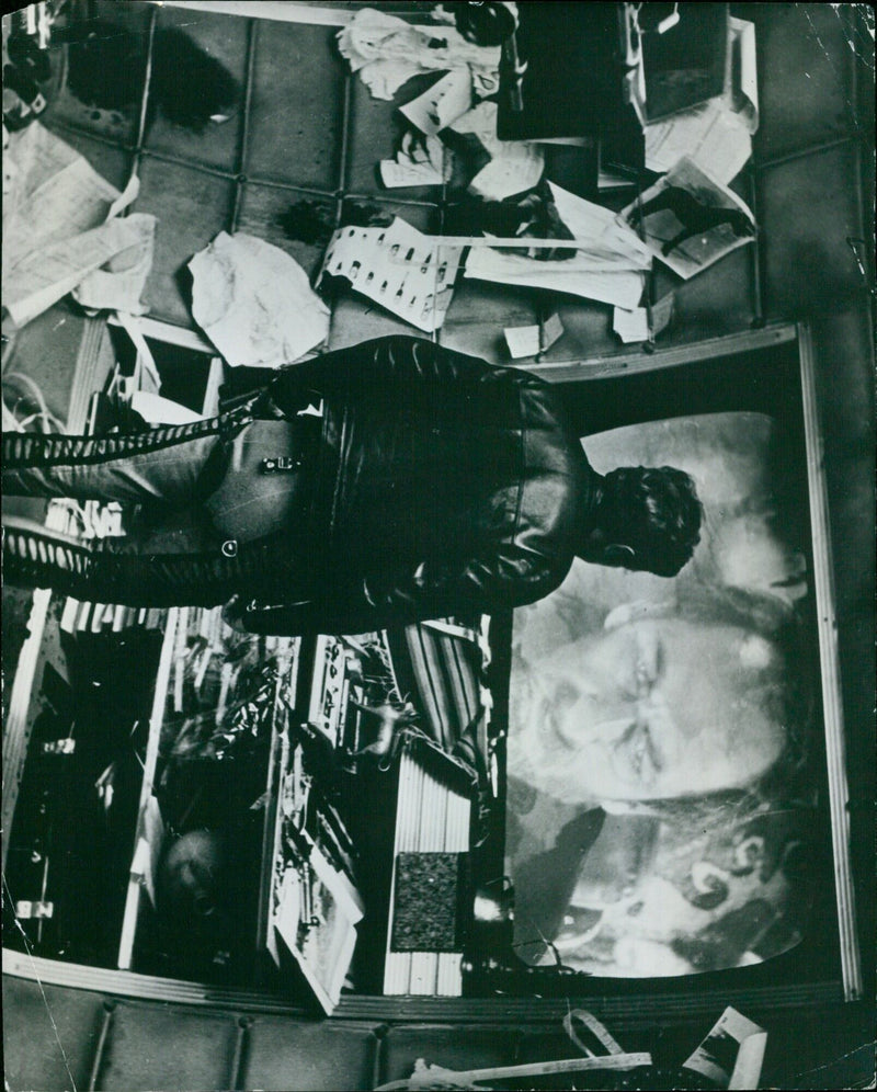 Donatas Banionis in a scene from the movie Solaris. - Vintage Photograph