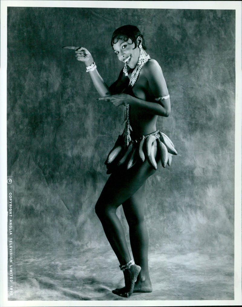 Josephine Baker in a scene from the 1992 film, The Josephine Baker Story. - Vintage Photograph