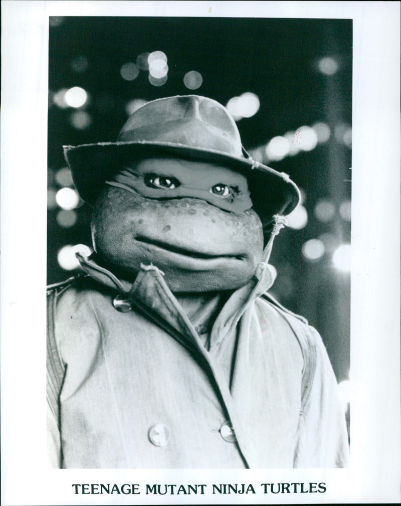 Teenage Mutant Ninja Turtles filming a scene on location. - Vintage Photograph