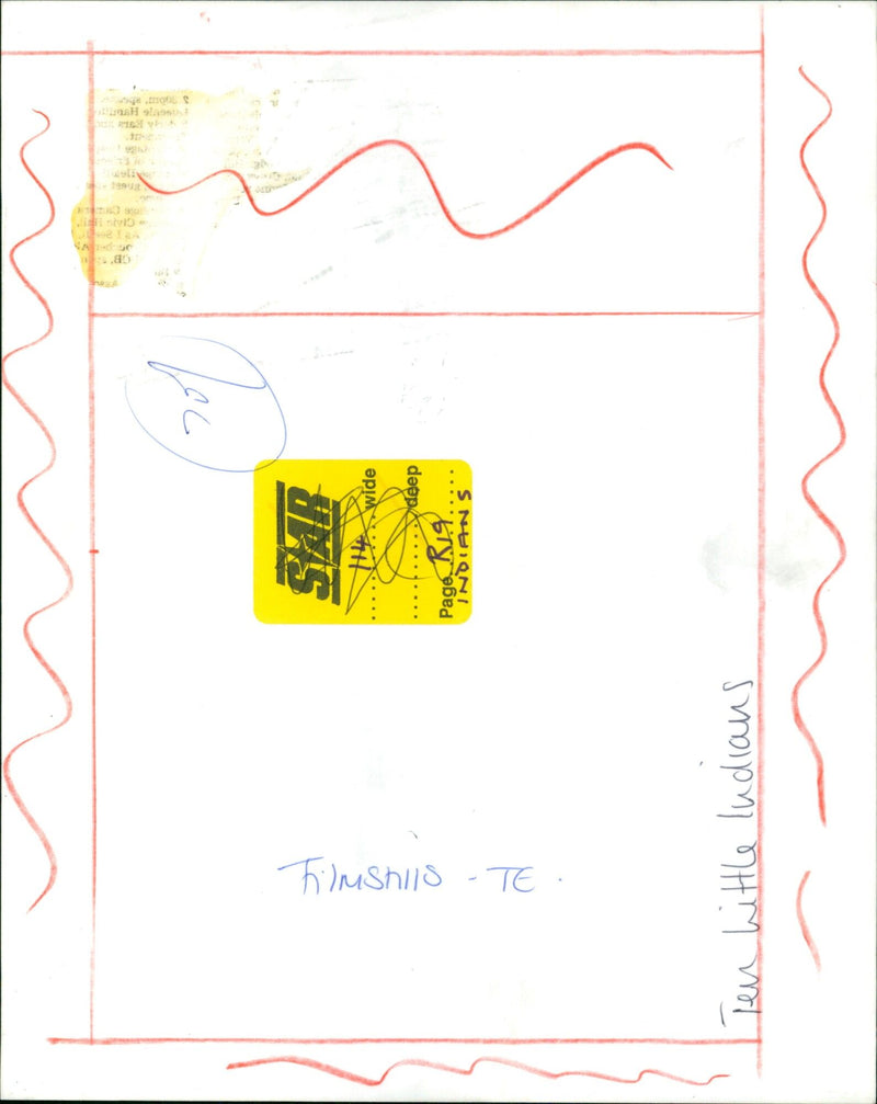 Students gather to watch a screening of "Ten Little Indians" at the Page 19 Filmshils in VA. - Vintage Photograph