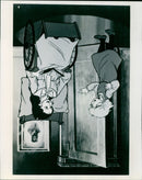 Heidi and the invalid in a scene from the musical "Heidi's Song" at Regal, Abingdon. - Vintage Photograph