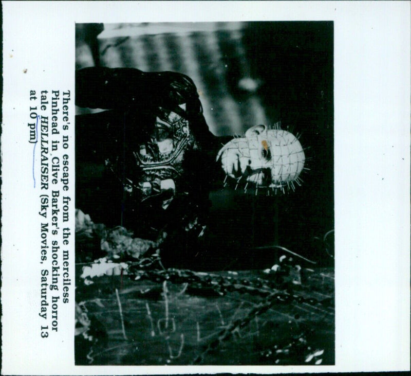 An ominous scene from the 1987 movie HELLRAISER. - Vintage Photograph