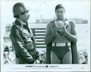 Christopher Reeve as Superman II in a promotional still from the 1983 Warner Bros. film. - Vintage Photograph
