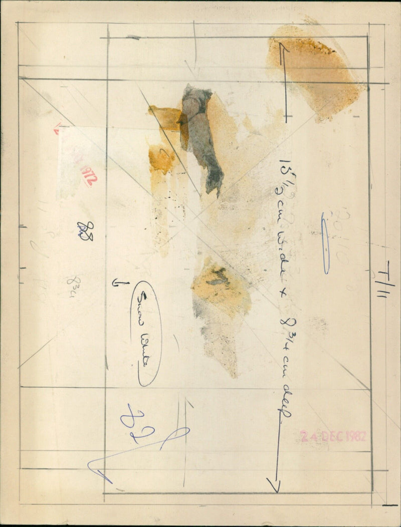 A snow-covered landscape in winter - Vintage Photograph