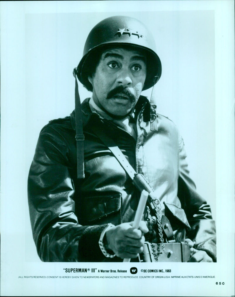 Christopher Reeve as Superman in the 1983 film "Superman II". - Vintage Photograph