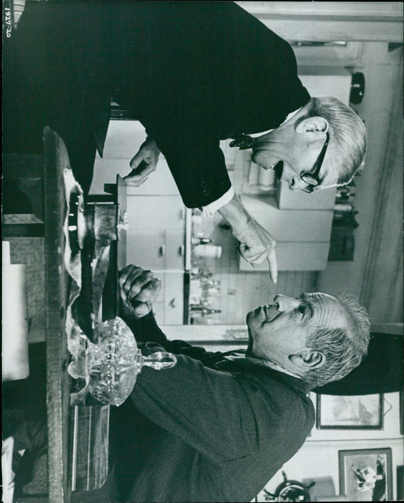 Walter Matthau and Richard Benjamin star in the 1976 film adaptation of Neil Simon's hit Broadway comedy, "The Sunshine Boys." - Vintage Photograph