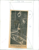 Christopher Lee and Linda Hayden star in the 1970 Hammer horror film, "Taste the Blood of Dracula". - Vintage Photograph