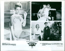 Actress Brenda Bakke appears with Charlie Sheen and Richard Crenna in the 1995 comedy "Hot Shots! 2". - Vintage Photograph
