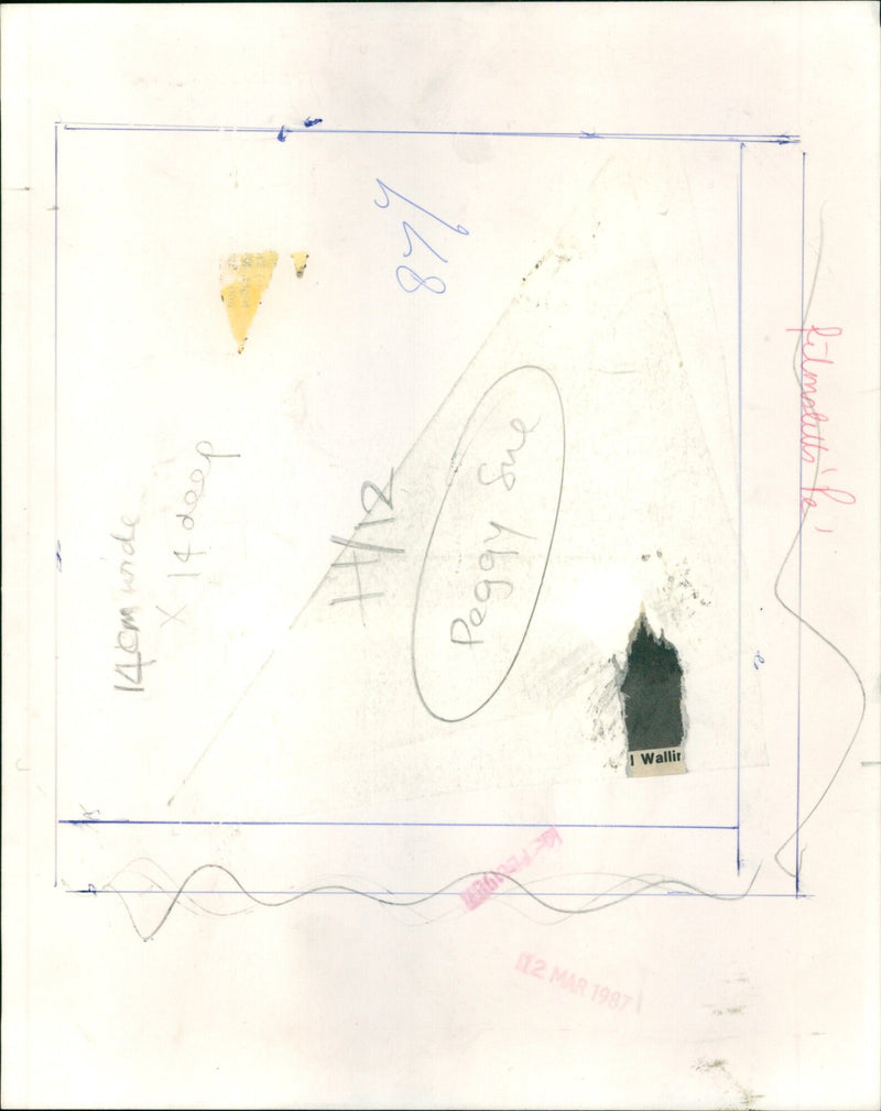 Kathleen Turner as Peggy Sue in the 1986 Tri-Star Pictures film "Peggy Sue Got Married". - Vintage Photograph