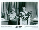 Patrick Stewart stars in the film adaptation of the play "Jeffrey" by Paul Rudnick. - Vintage Photograph