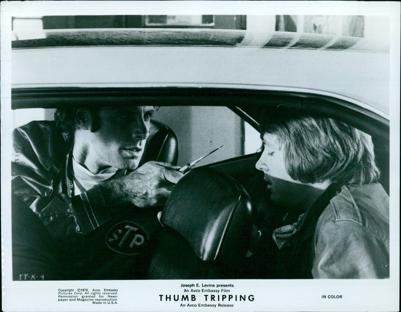 A still from the film "Thumb Tripping" starring Sally Field. - Vintage Photograph
