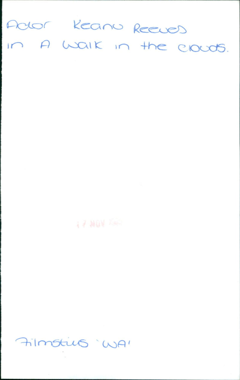 Keanu Reeves - Vintage Photograph