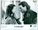 A scene from the 1995 science fiction film, Timecop. - Vintage Photograph