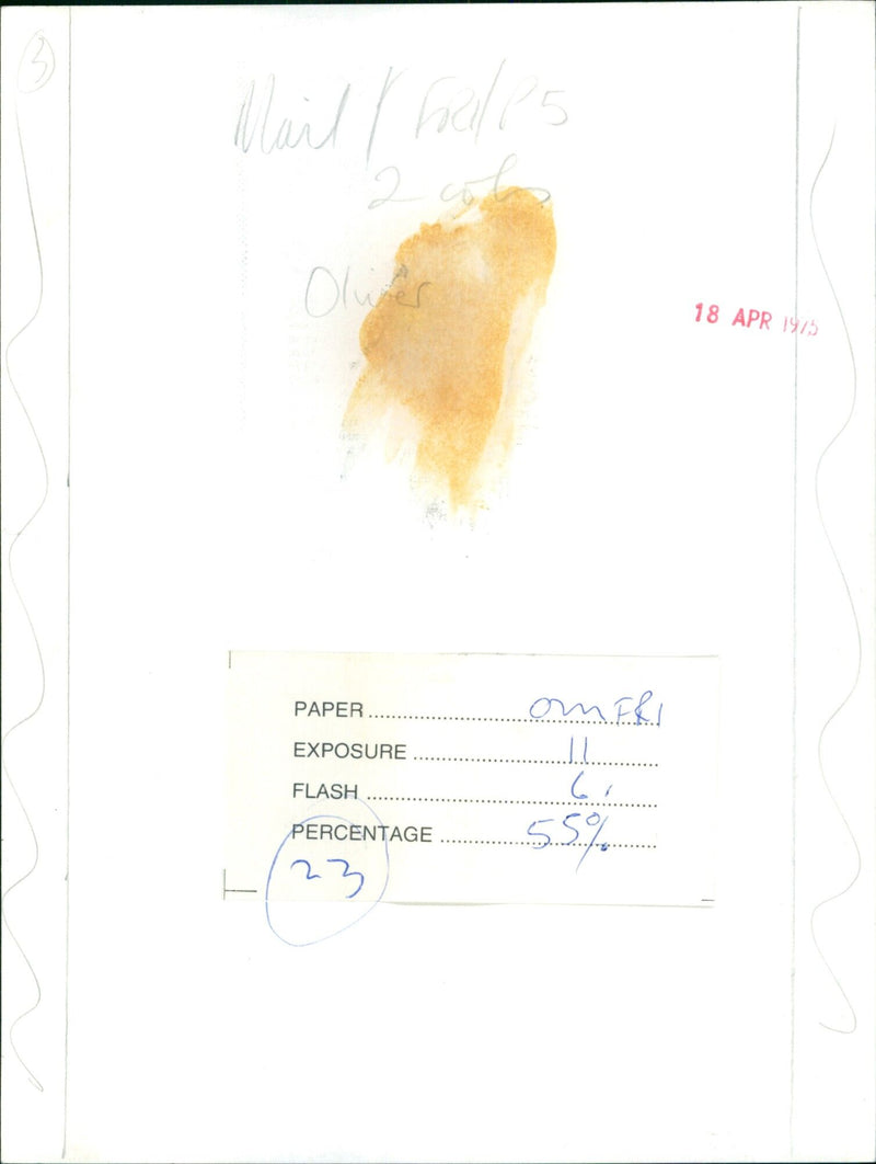 Joey Oliver Reed and Megs Nies in a scene from the 1975 film "499". - Vintage Photograph