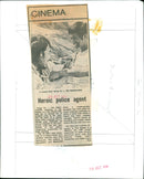 A scene from the movie Kung Fu - The Headcrusher on display at the Palace theatre. - Vintage Photograph