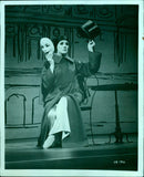 Robert Wise and Julie Andrews on the set of the 20th Century Fox film, "The Sound of Music". - Vintage Photograph