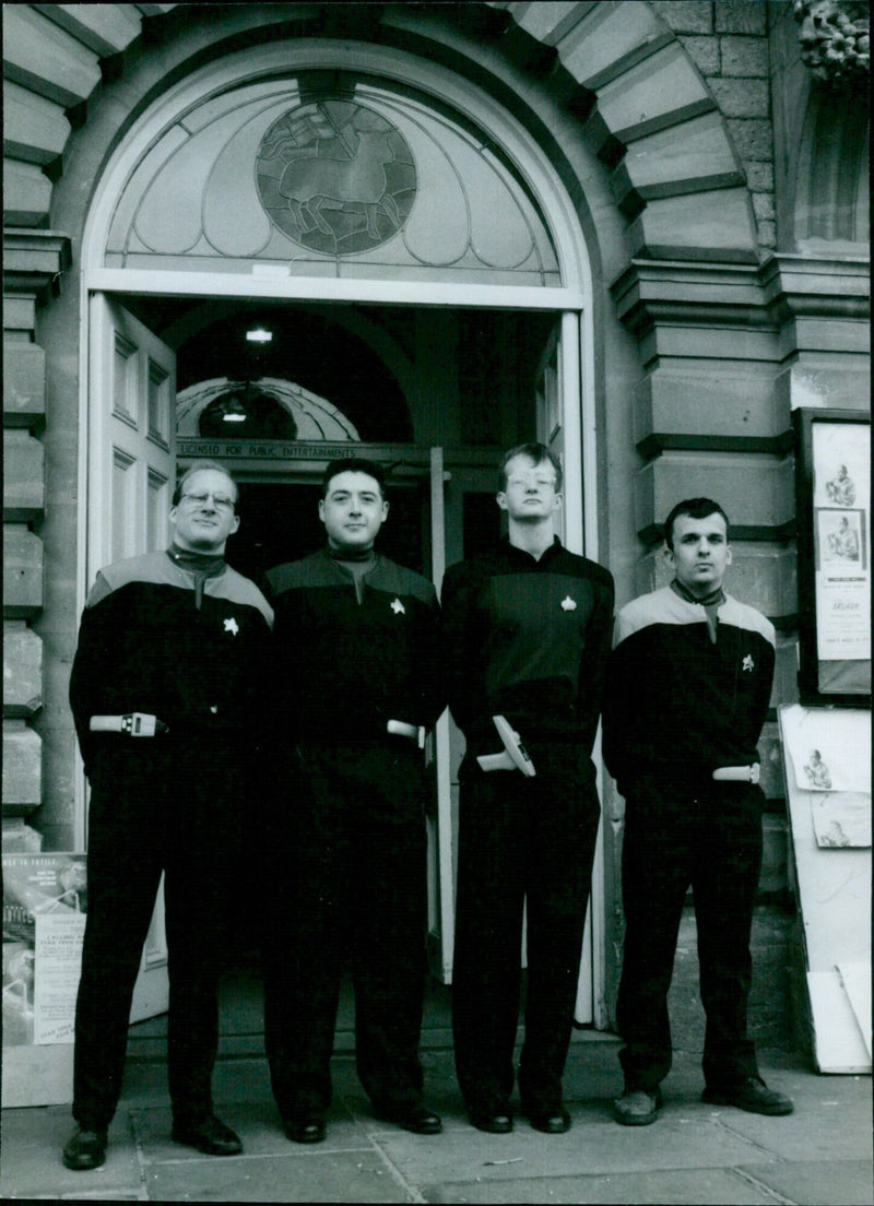 Cast members from the Star Trek film franchise celebrate Star Trek Day at Witney. - Vintage Photograph