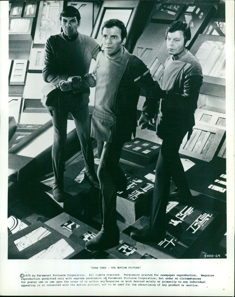 Star Trek The Motion Picture on the set of the 1987 film. - Vintage Photograph
