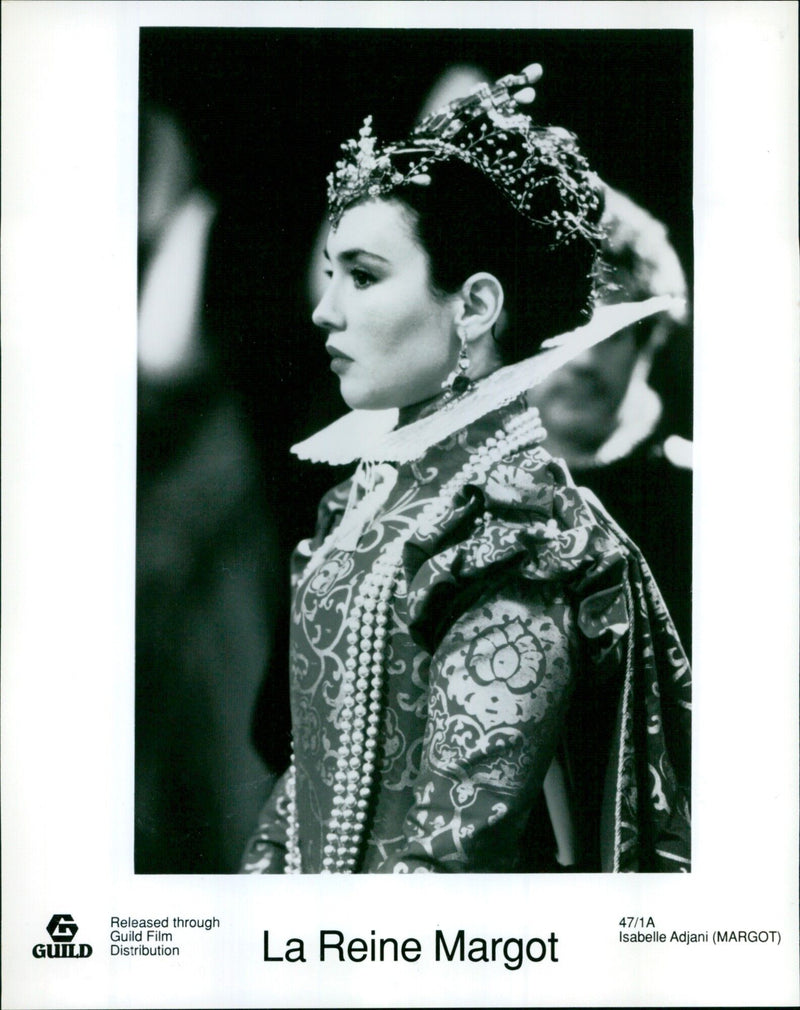 Actress Isabelle Adjani in the role of Margot from the 1994 film "La Reine Margot". - Vintage Photograph
