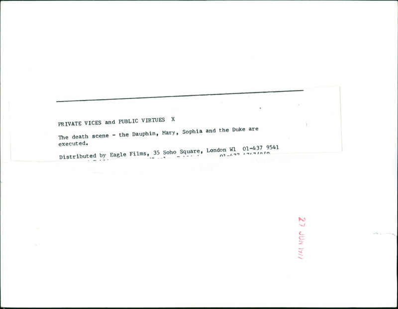 Private Vices and Public Virtues - Vintage Photograph