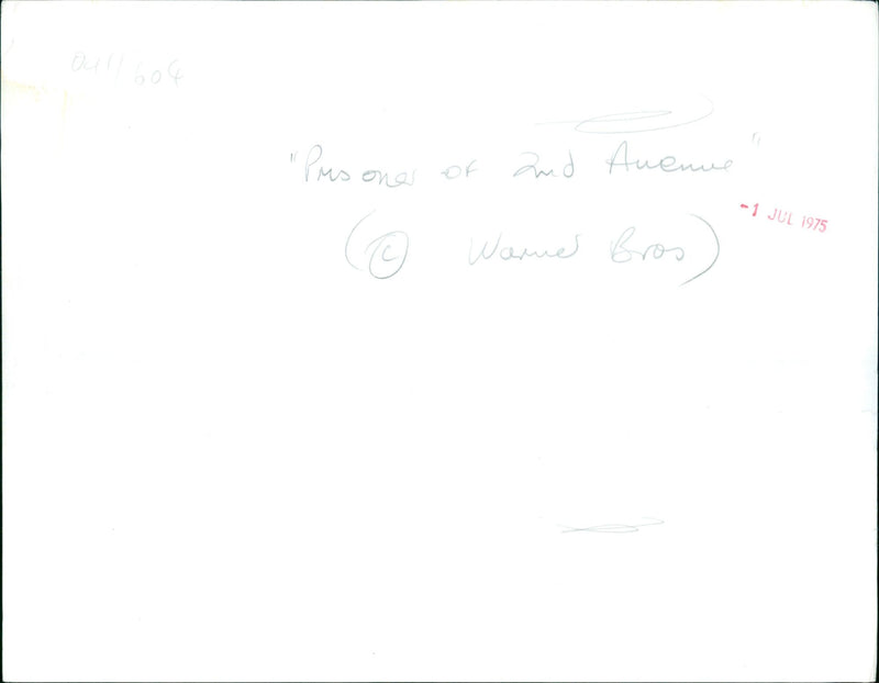 The Prisoner of Second Avenue - Vintage Photograph